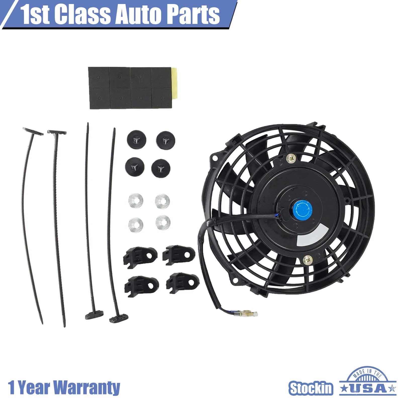7" Slim Radiator Cooling Fan Mount Kit for Universal Fit (Year Range)