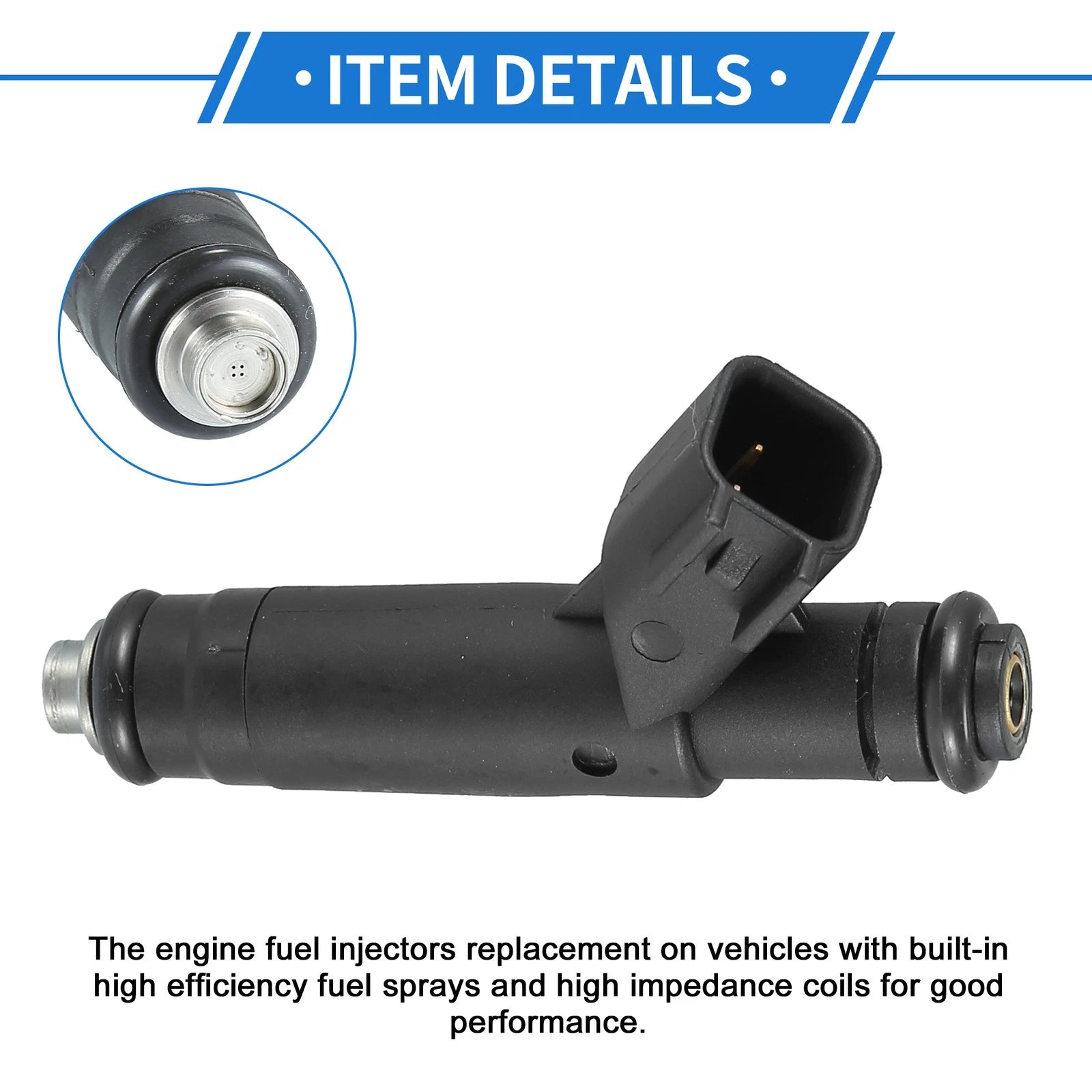 Set of 6 Fuel Injectors No.YF1Z9F593AD for Ford Ranger (2001–2003) 3.0L