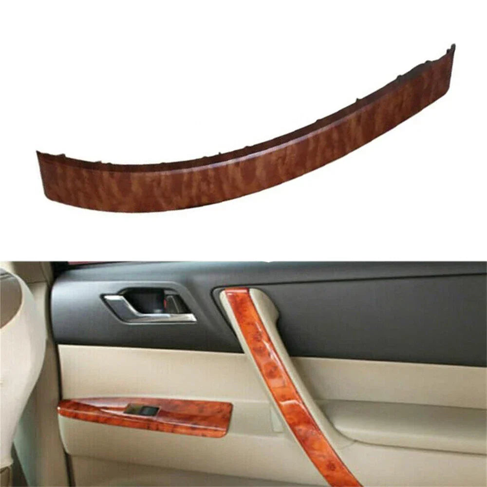 Wood Look Front Right Armrest Door Handle Cover Trim for Toyota Highlander (08-13)