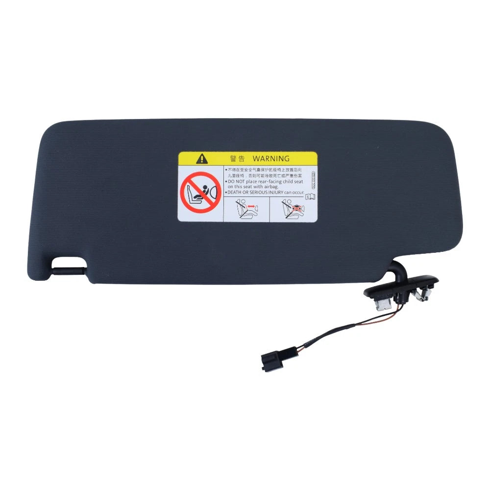 Passenger Side Sun Visor Panel for Volkswagen Jetta (2019–2021) Black