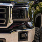 LED Projector Headlights w Amber DRL Replacement for 2014-2018 GMC Sierra 1500