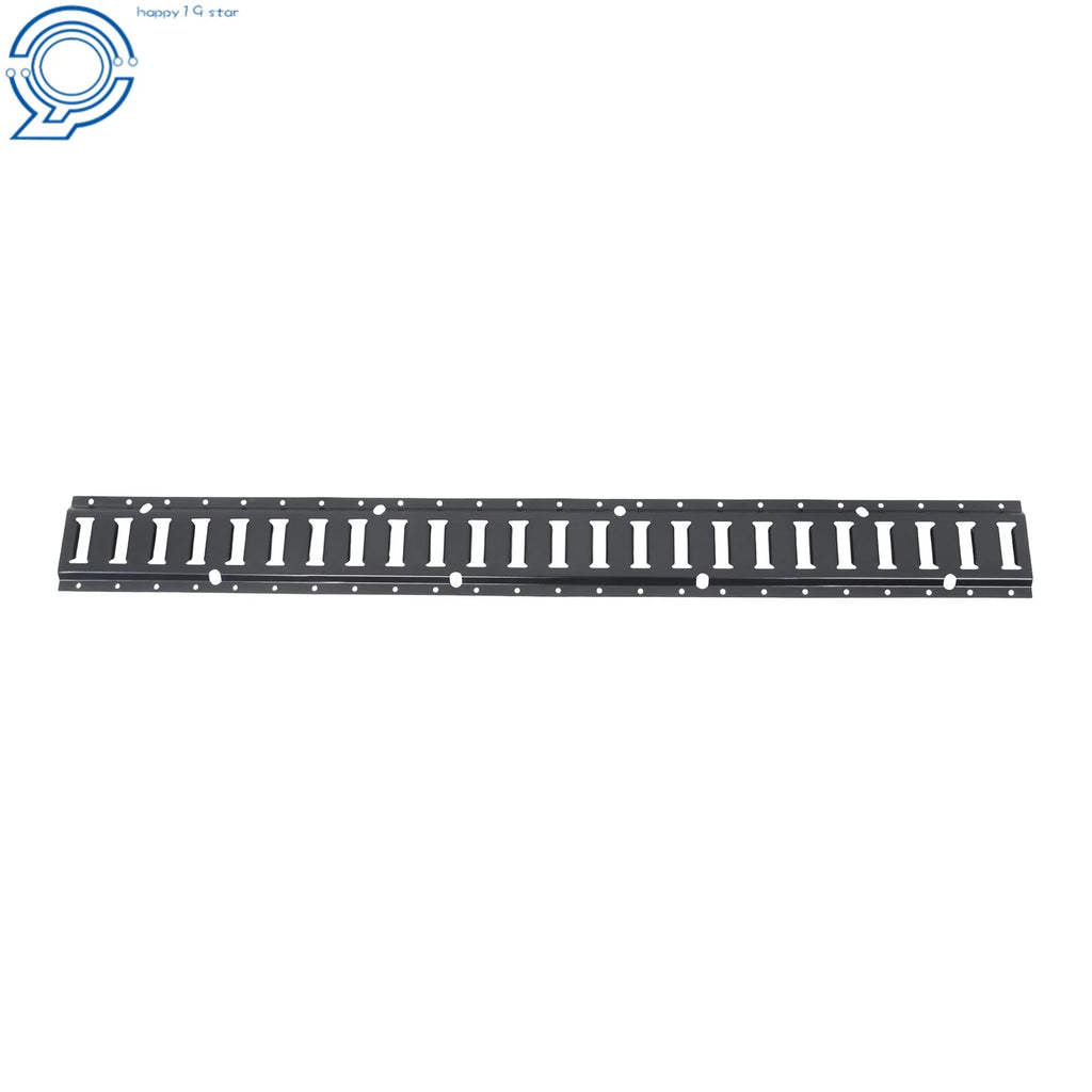 Set of 4 E-Track Tie Down Rails for Garages Trucks (Coated Steel)