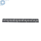 Set of 4 E-Track Tie Down Rails for Garages Trucks (Coated Steel)