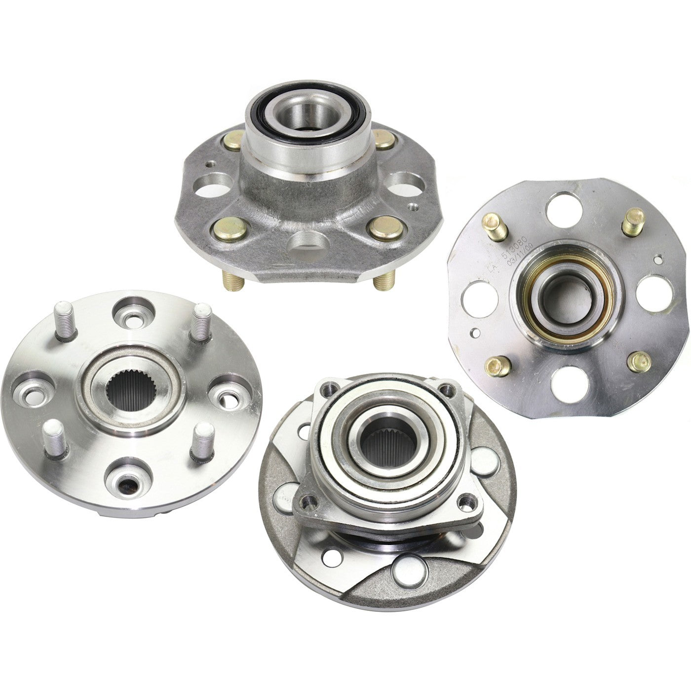 Set of 4 Wheel Hubs for Coupe Sedan (Front & Rear)
