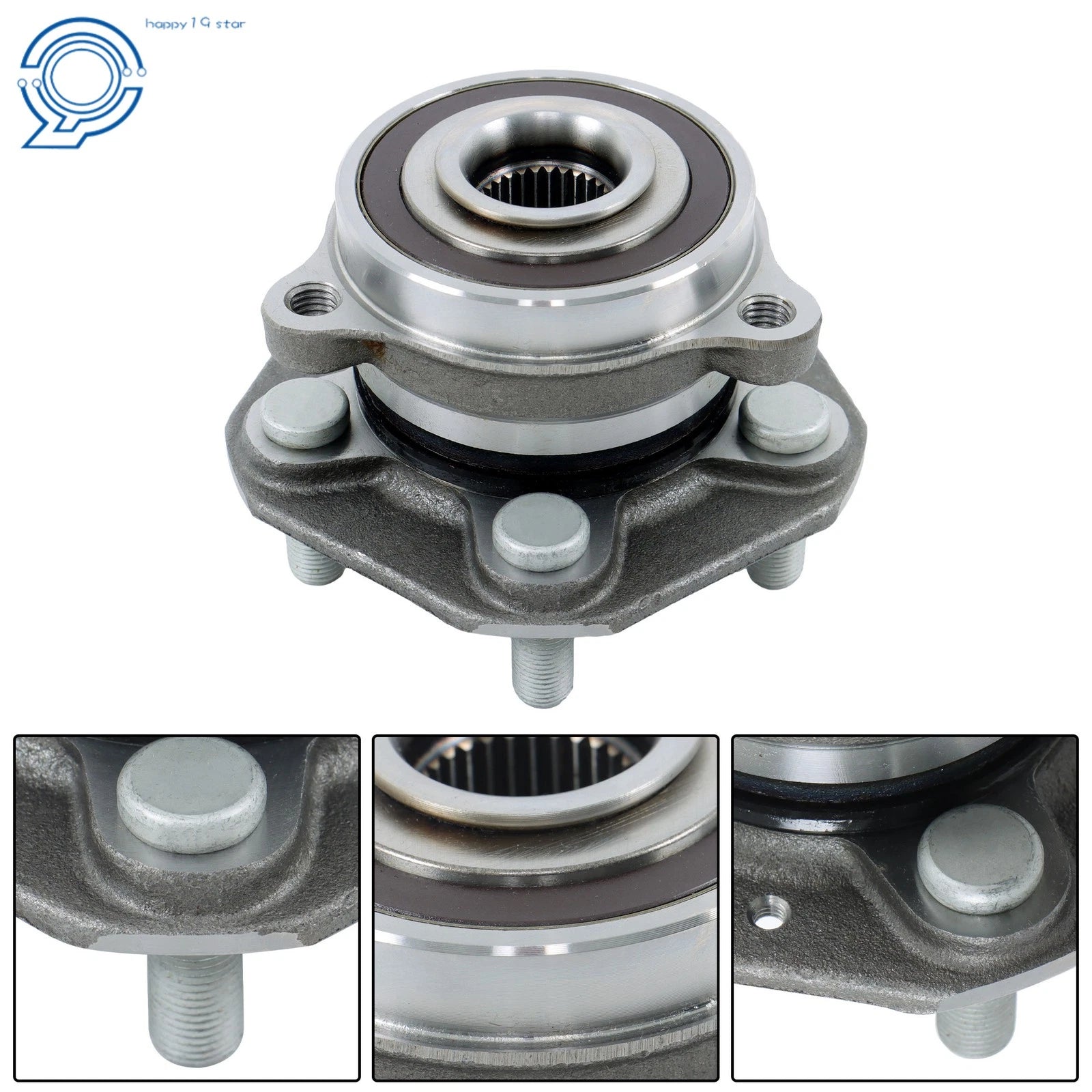 Set of 2 Front Wheel Hub Bearing Assemblies for Tesla Model 3/Y (2018–2022)
