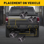 Set of 4 Parking Assist Sensor Bezels for Dodge Ram 1500 (2014–2018)
