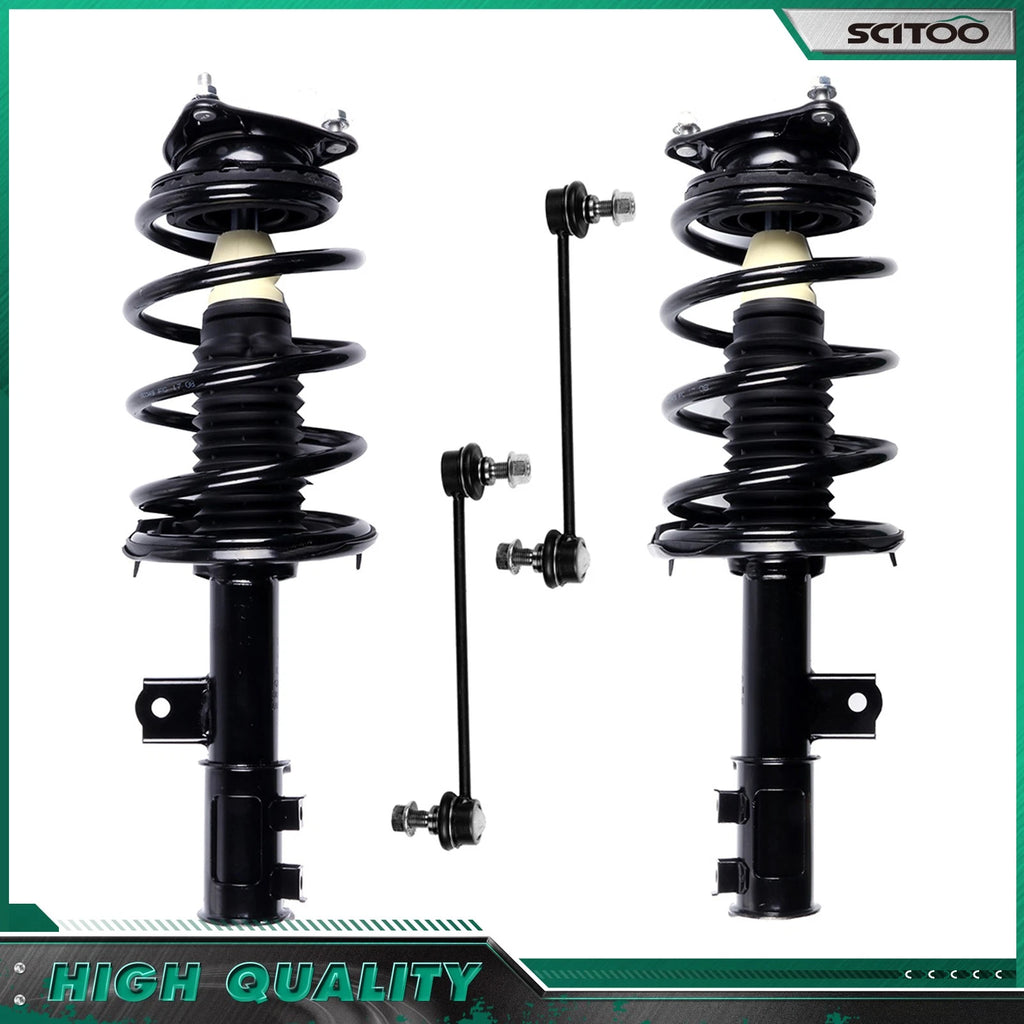 Front Strut & Coil Spring Sway Bar Kit for Hyundai Elantra (2007–2010)