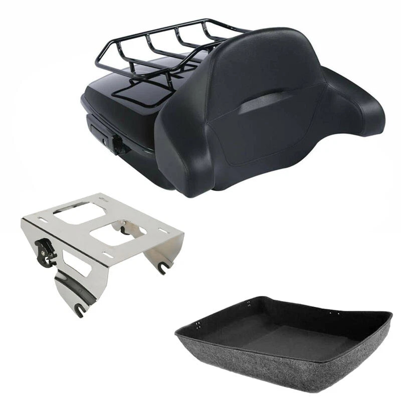 Chopped Trunk Backrest & Solo Mount for Harley Touring Street Glide (2014–2026)