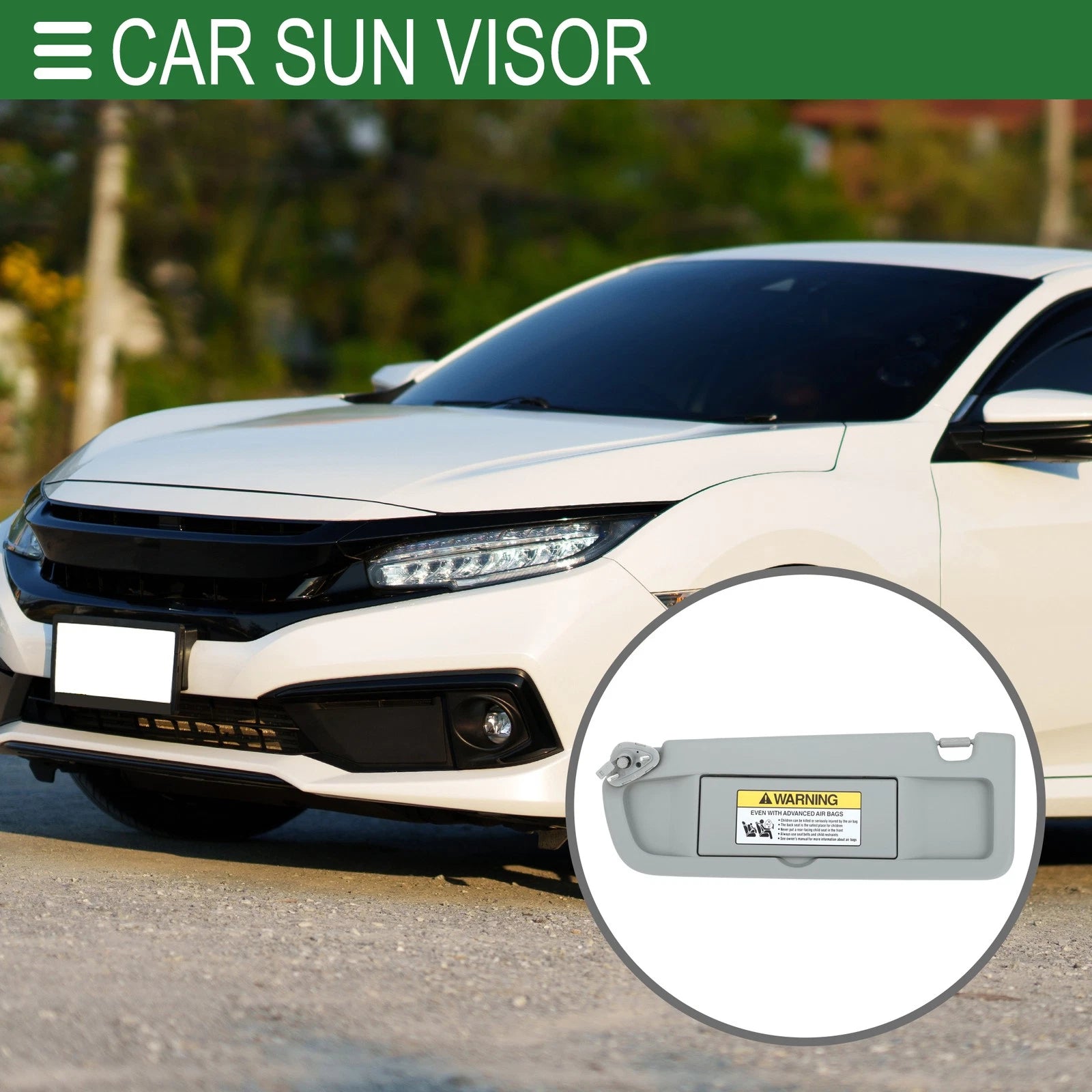 Left Driver Side Sun Visor No. 83280-SNA-A01ZC for Honda Civic (2006–2008)