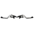 CNC Silver Extendable Brake Clutch Levers for Kawasaki Ninja 125 250 (2018-2023)