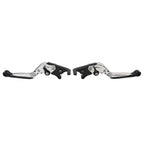CNC Silver Extendable Brake Clutch Levers for Kawasaki Ninja 125 250 (2018-2023)