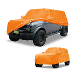 Waterproof Car Cover for Ford Bronco Sport (2021–2023) Orange Cotton Zipper