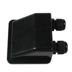 Double Wire Cable Entry Gland Box for Solar Panel RV Caravan Black