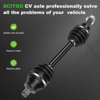 Front Left Right CV Axle Drive Shaft for Polaris Hawkeye 300 (2006–2007)