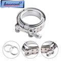2Pcs Exhaust Downpipe V-band Clamp Flange Kit for