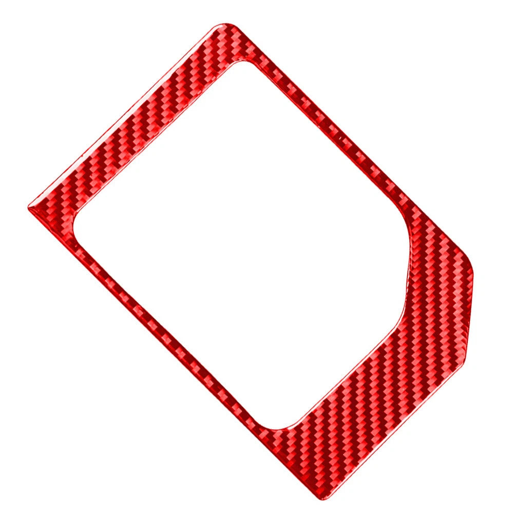 Red Carbon Fiber Gear Shift Panel Cover Trim for Toyota Tundra (2014–2021)