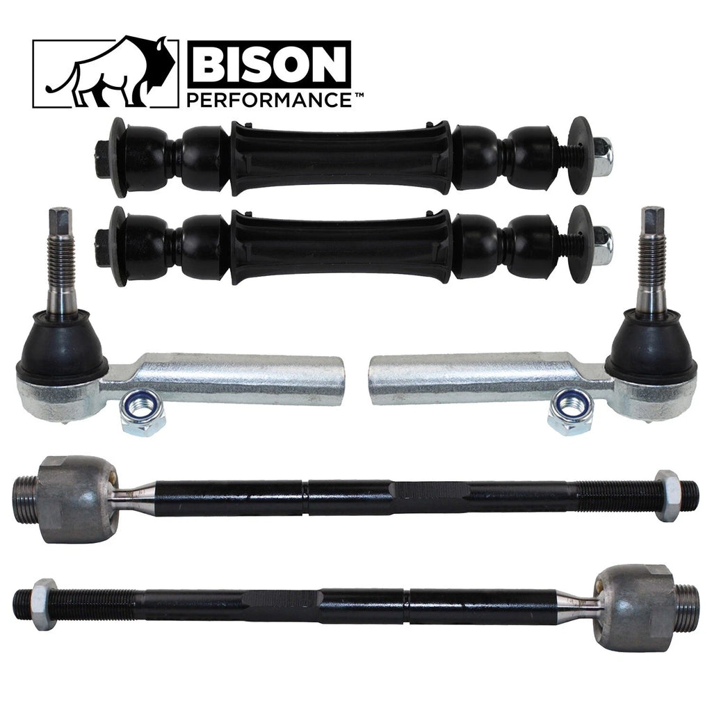 6pc Front Sway Bar Link Tie Rod Kit for Cadillac Chevrolet GMC