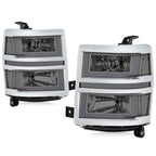 U-Shape LED DRL Sequential Turn Headlights for Silverado 1500 (2014–2015)