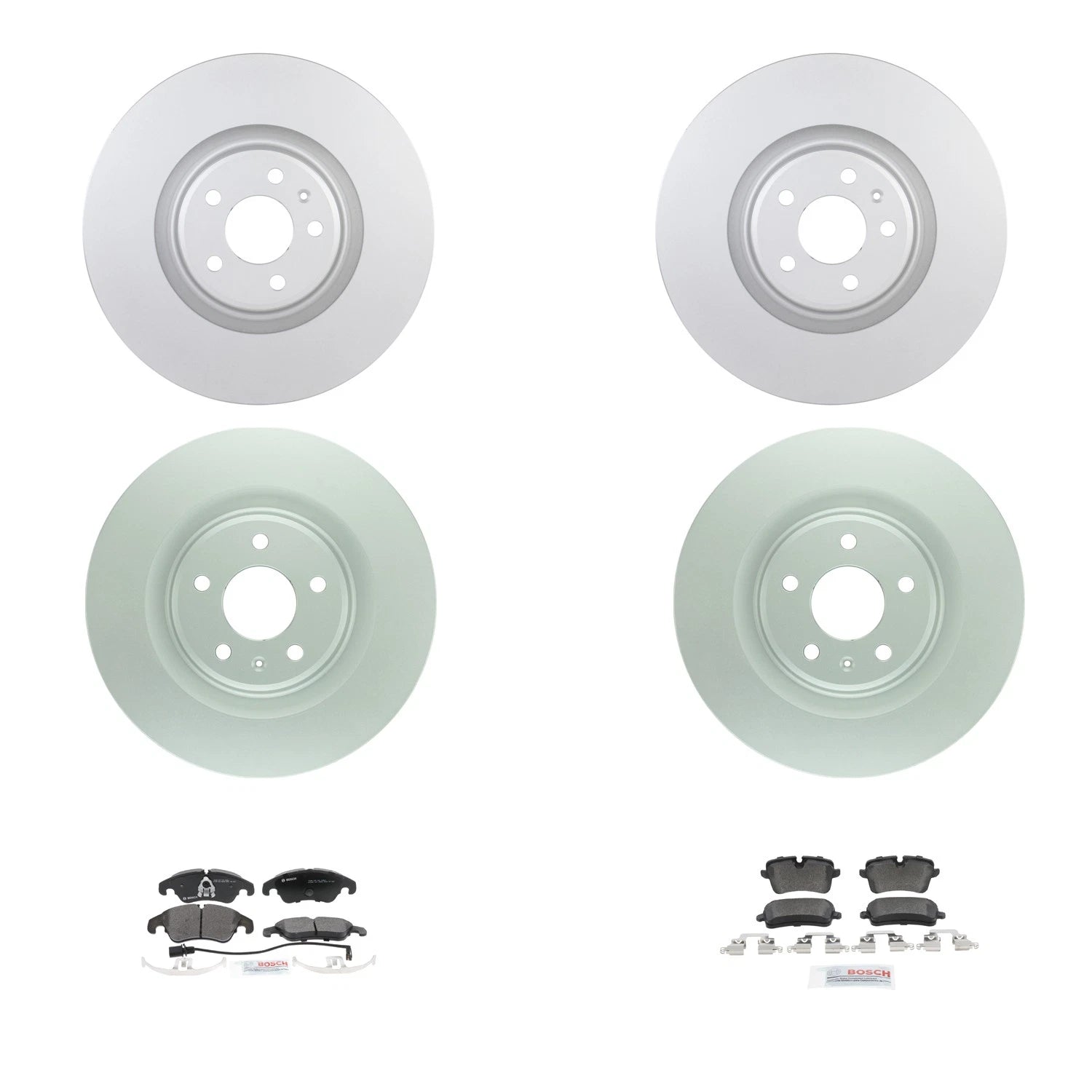 Bosch QuietCast Brake Rotor & Semi-Met Pad Kit for Audi A6 Quattro