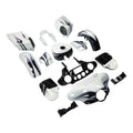 Fairings for Harley CVO Street Glide (2014–2024) White Amethyst Black Licorice Flames