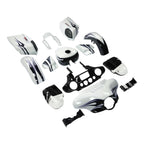 Fairings for Harley CVO Street Glide (2014–2024) White Amethyst Black Licorice Flames