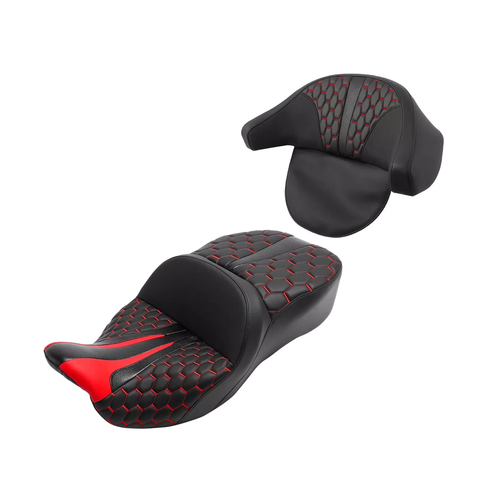 Driver Passenger Seat Backrest for Harley Touring Street Road Glide (2009–2013)