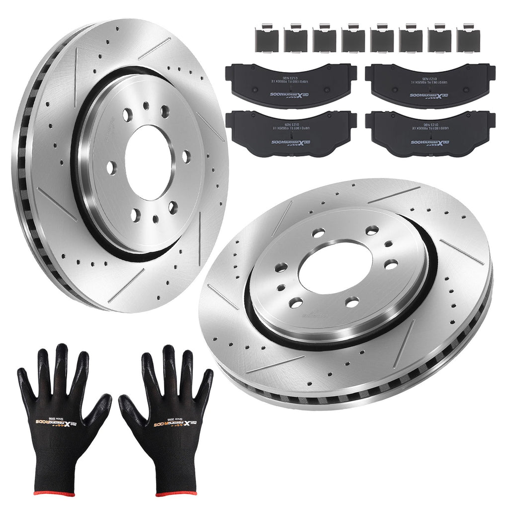 Front Brake Rotors & Pads Kit for Ford Expedition/Lincoln Navigator (2010–2021)