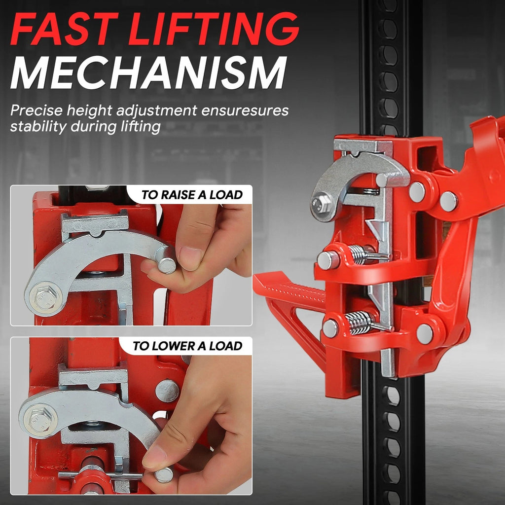 Adjustable Off Road Farm Jack 5.5"-41.3" for Universal Use (6600lbs)