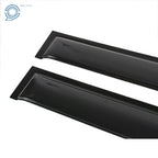 Set of 4 Black Window Visors for Nissan Frontier (2005–2020) Rain Guard