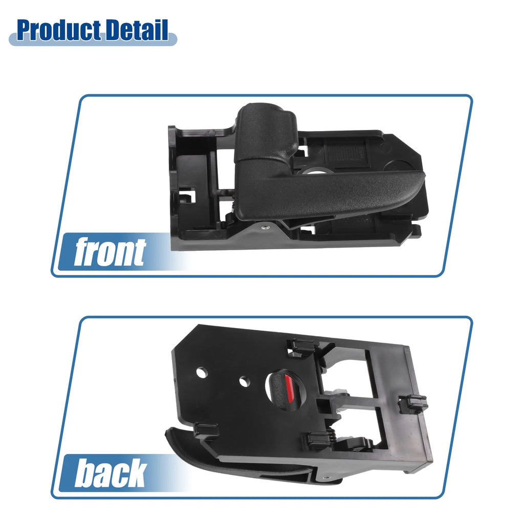 2 Pair Black Interior Door Handle for Kia Spectra (No. 826102F000GW)