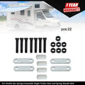 Greaseable Leaf Spring Shackle Bolt for Trailer Axle (Single)