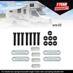 Greaseable Leaf Spring Shackle Bolt for Trailer Axle (Single)