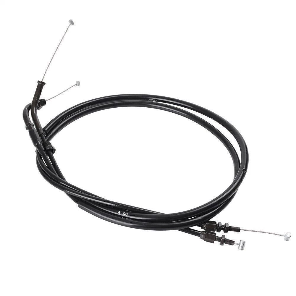 2X Throttle Cable Wire Line for Honda CB400 VTEC (1999–2006) Black