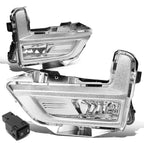 Pair of Clear Lens Front Bumper Fog Lights for Nissan Rogue (2017–2018)