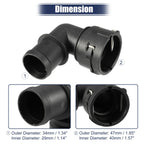 2pcs Radiator Coolant Hose Flange for Audi A3 (2006–2013)