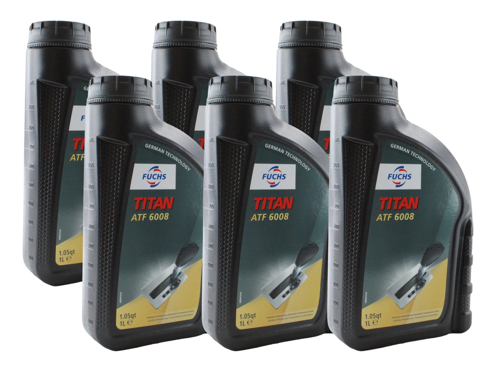 Set of 6 Fuchs TITAN ATF 6008 Transmission Fluid Lifeguard 8 1L