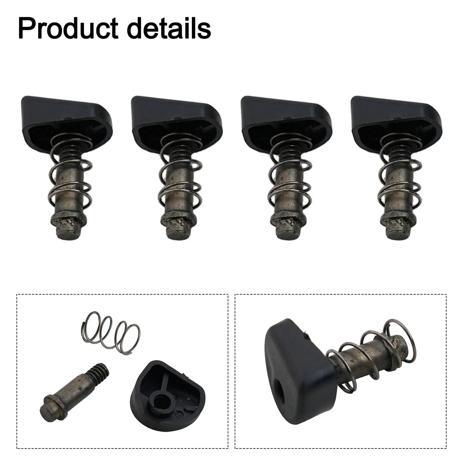 Set of 4 Black Grinder Lock Button Parts for 9523NB Power Tool