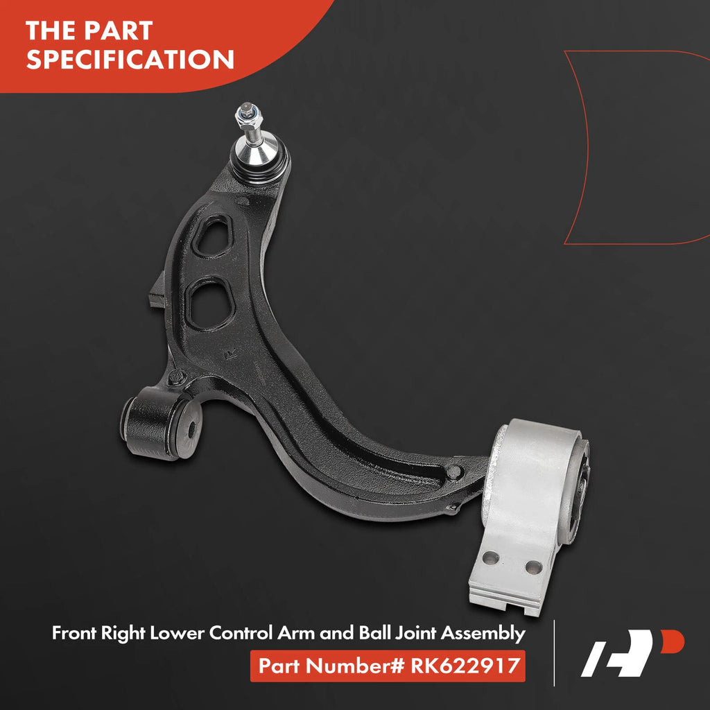 Set of 8 Front Lower Control Arms with Ball Joints for Ford Flex Taurus (2009–2019)