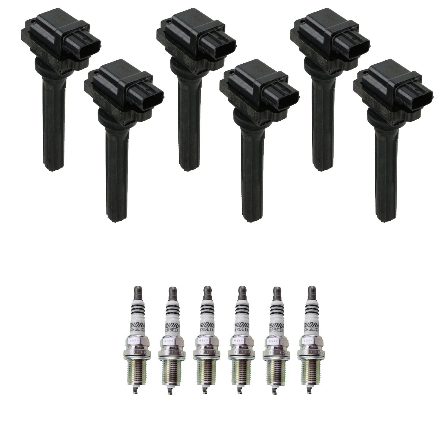 Set of 6 Ignition Coils & Iridium Spark Plugs for Suzuki Grand Vitara XL-7 (2001–2006)