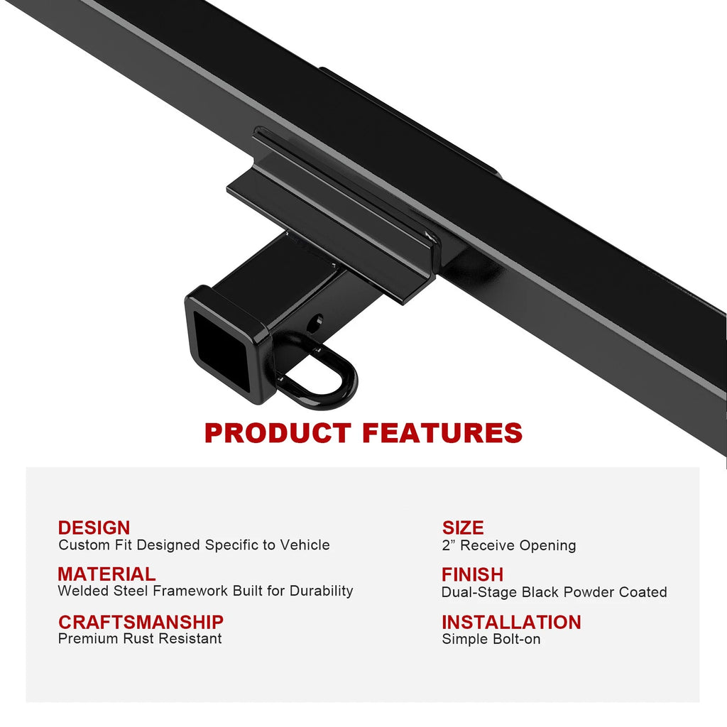 2 Inch Trailer Hitch Receiver for Lincoln Town Car (1981-2011)