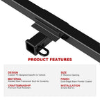 2 Inch Trailer Hitch Receiver for Lincoln Town Car (1981-2011)