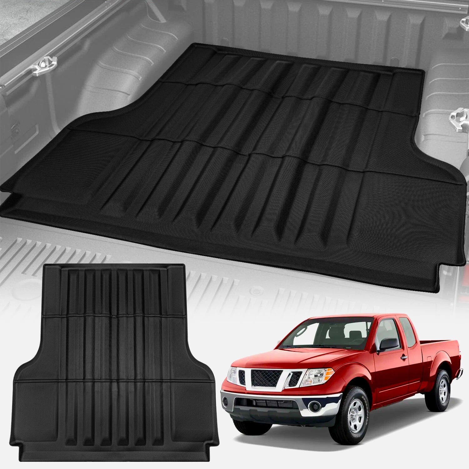 3D TPE Bed Mat Liner for Nissan Frontier Crew Cab (2022–2025)