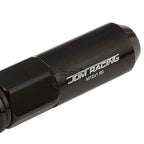 20x M12x1.5 107mm Tall Black Aluminum Spiked Cap Lug Nuts + Adapter