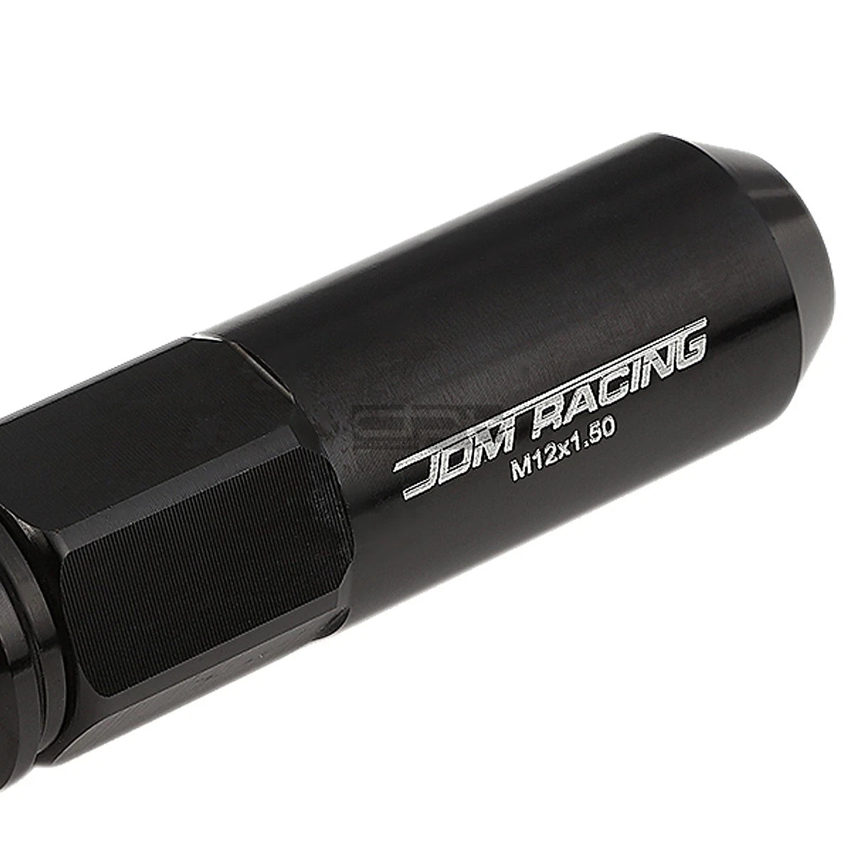 20x M12x1.5 107mm Tall Black Aluminum Spiked Cap Lug Nuts + Adapter