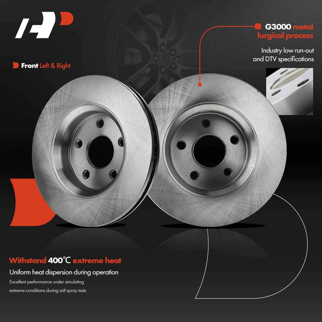 Front Disc Brake Rotors for Dodge Durango Jeep Grand Cherokee (2011–2020)