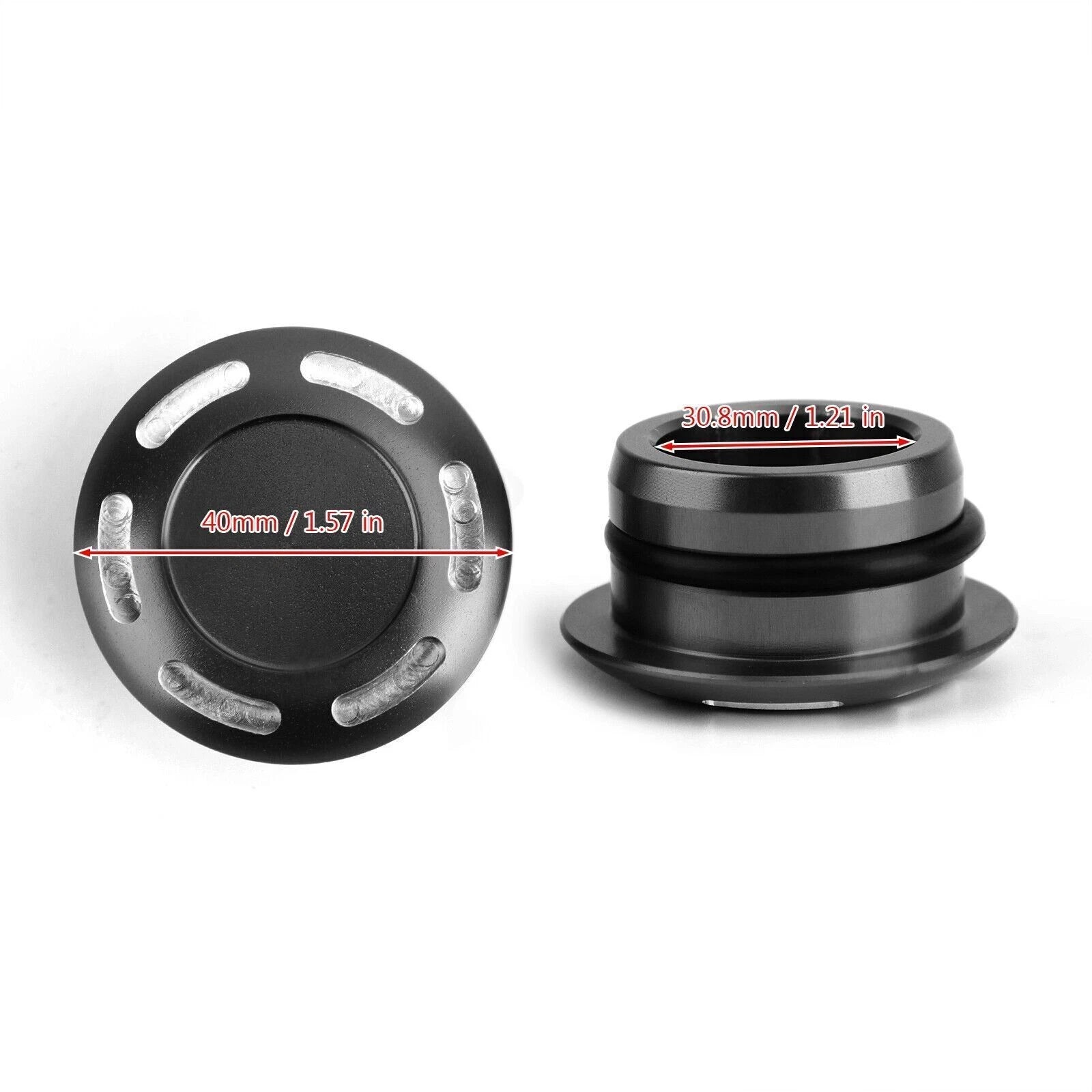 Pair CNC Aluminum Frame Plug Cap for Yamaha Tenere 700 T7 T700 (2019–2020)