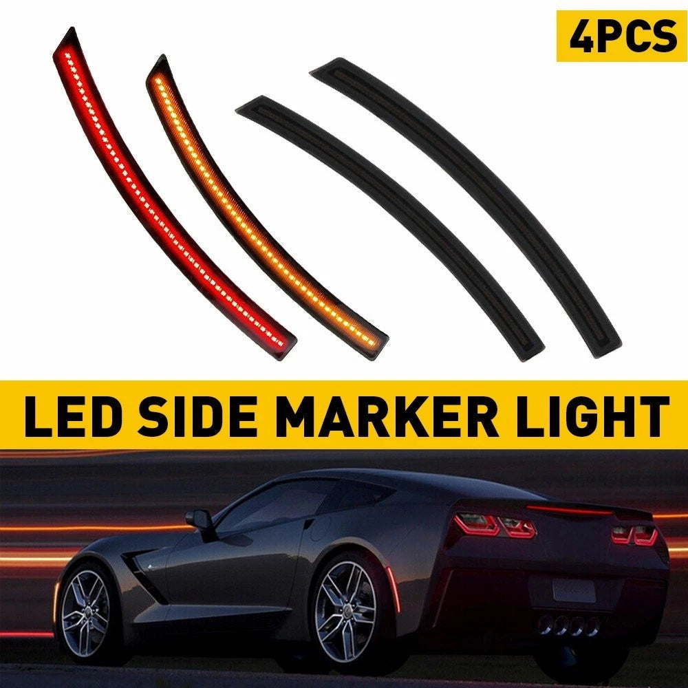 Set of 4 LED Side Marker Lights for Corvette C7 (2014)