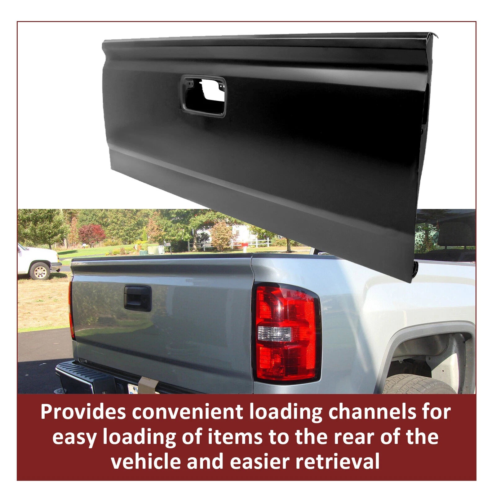 Tailgate Assembly with Assist for Chevy Silverado Sierra (2014–2019)