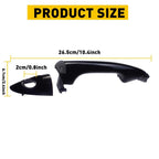 Front Left Door Handle for Hyundai Accent (2012–2015) - Black