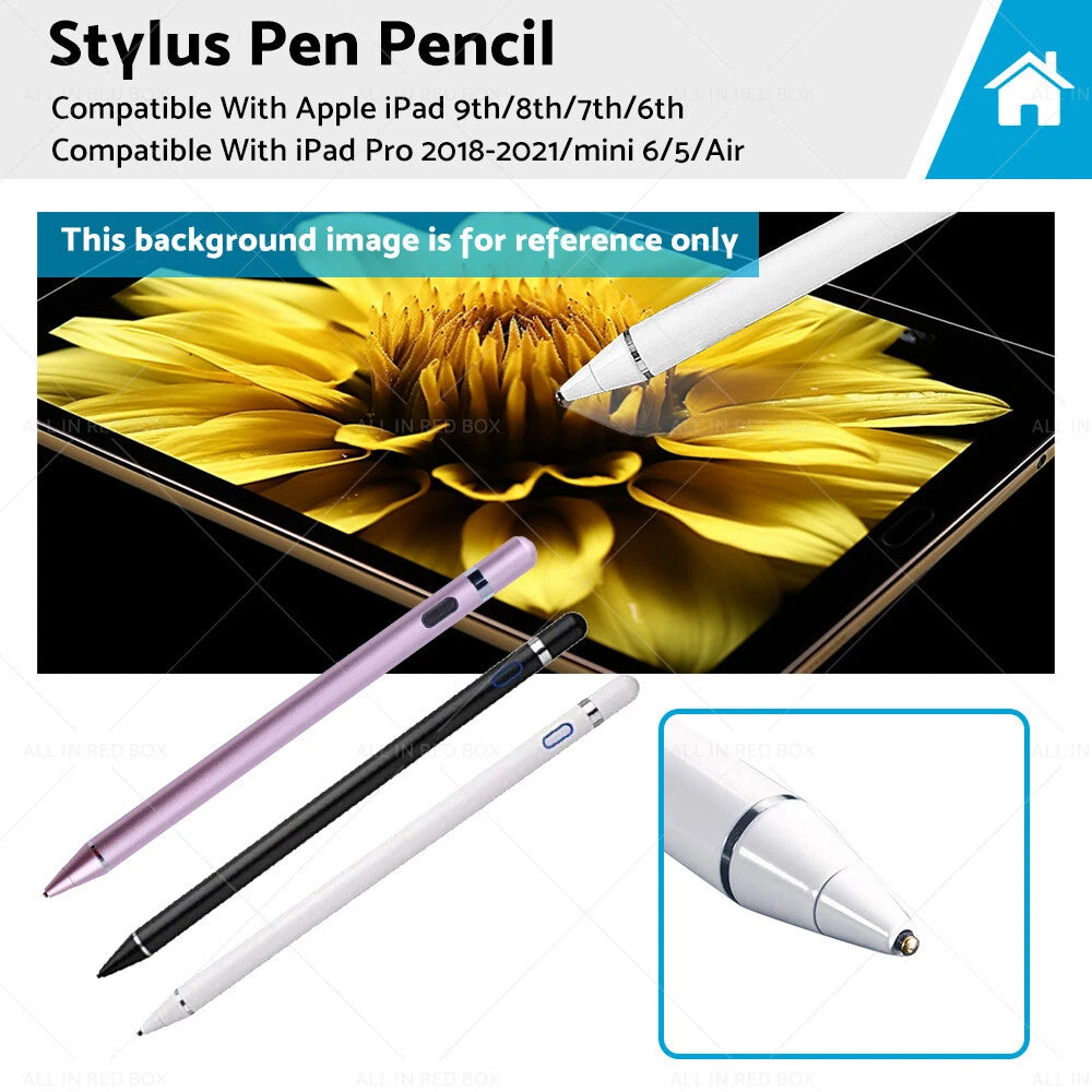 Stylus Pen for Apple iPad 6th-9th Gen & Pro (2018-2021)